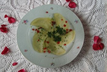 Kartoffelteigtaschen mit Kalbsfleischfülle