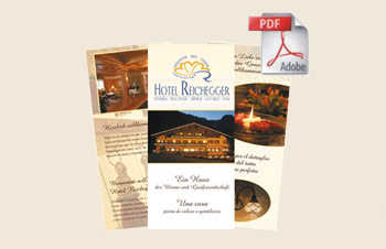 Hotelbrochure of the Reichegger Hotel